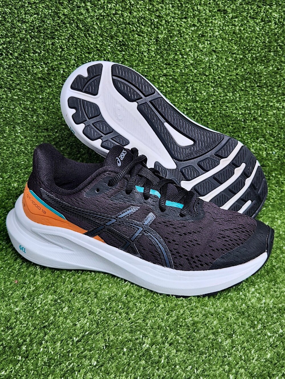 Asics GT-1000 13 Little Kids Boys Size 2.5 Black Running/Walking Sneakers Shoes